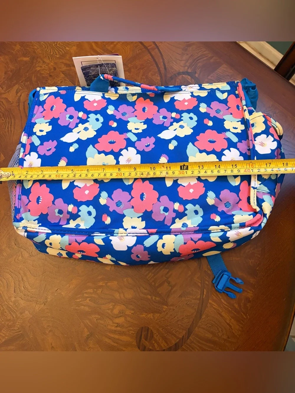 Floral Blue Messenger Bag - Unknown Brand